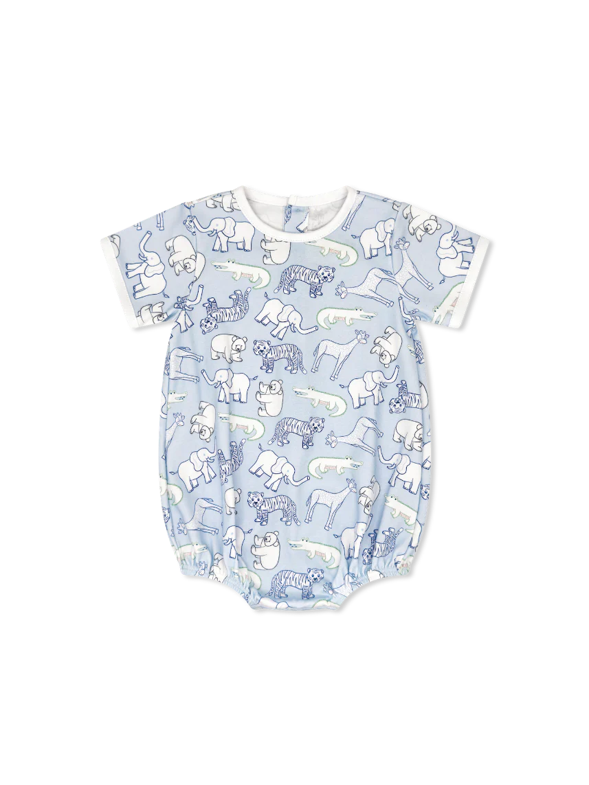 All Occassion Bubble-Blue Zoo Print