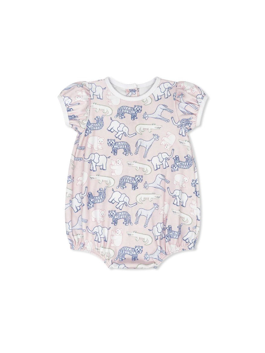 Madison Bubble-Pink Zoo Print