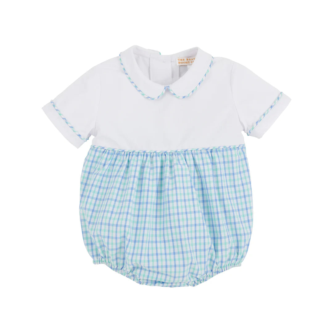 Bradford Bubble-Sunrise Blvd & Turks Teal Check