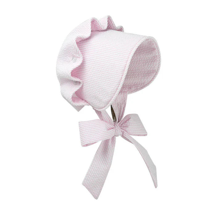 Beaufort Bonnet-Pink Savannah Seersucker