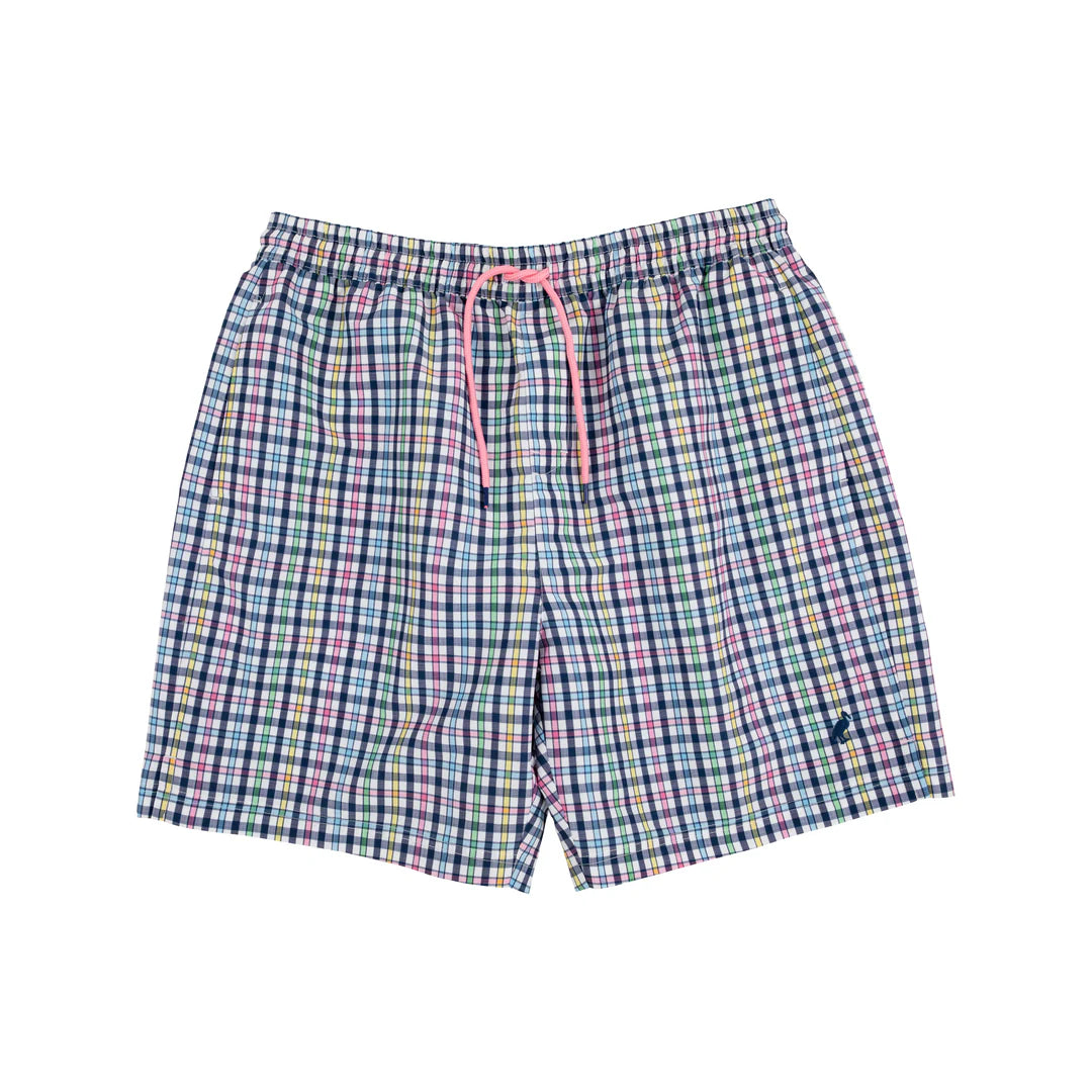 Toddy Swim Trunks-Pier Pointe Plaid