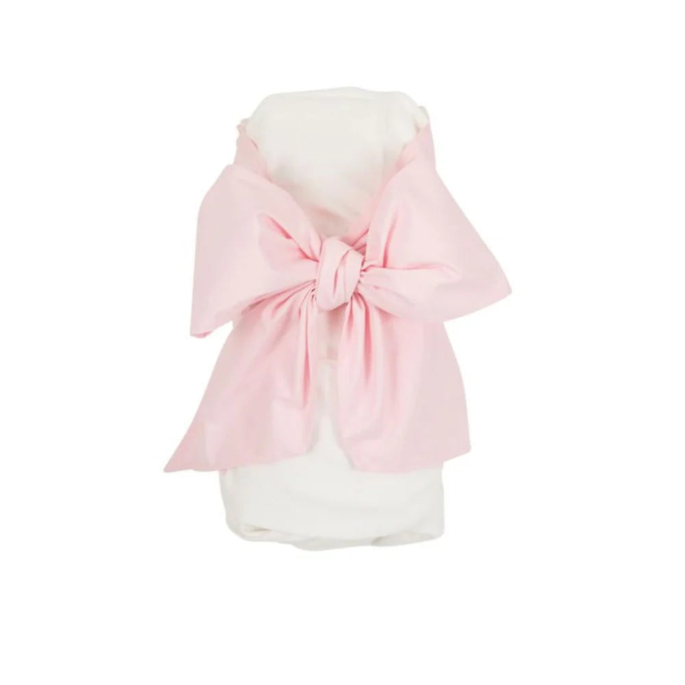 Bow Swaddle-Palm Beach Pink