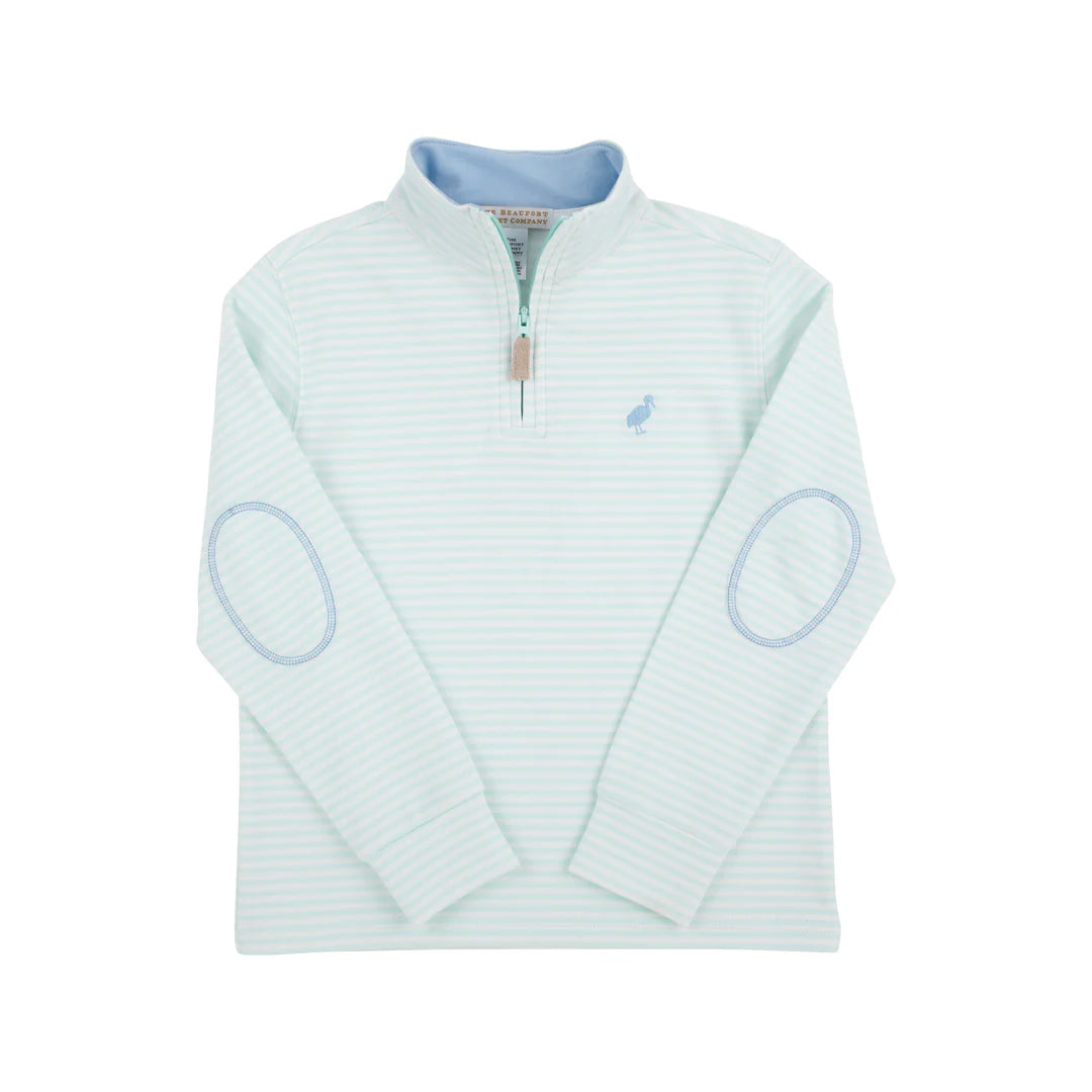 Hayword Half-Zip-Sea Island Seafoam Stripe