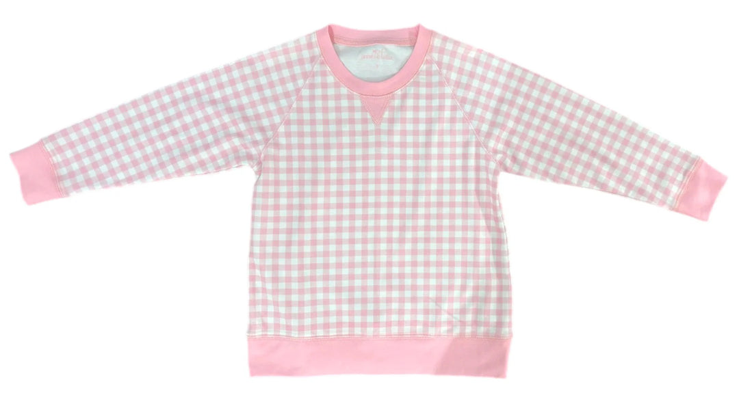 Sidney Sweatshirt Pink Gingham