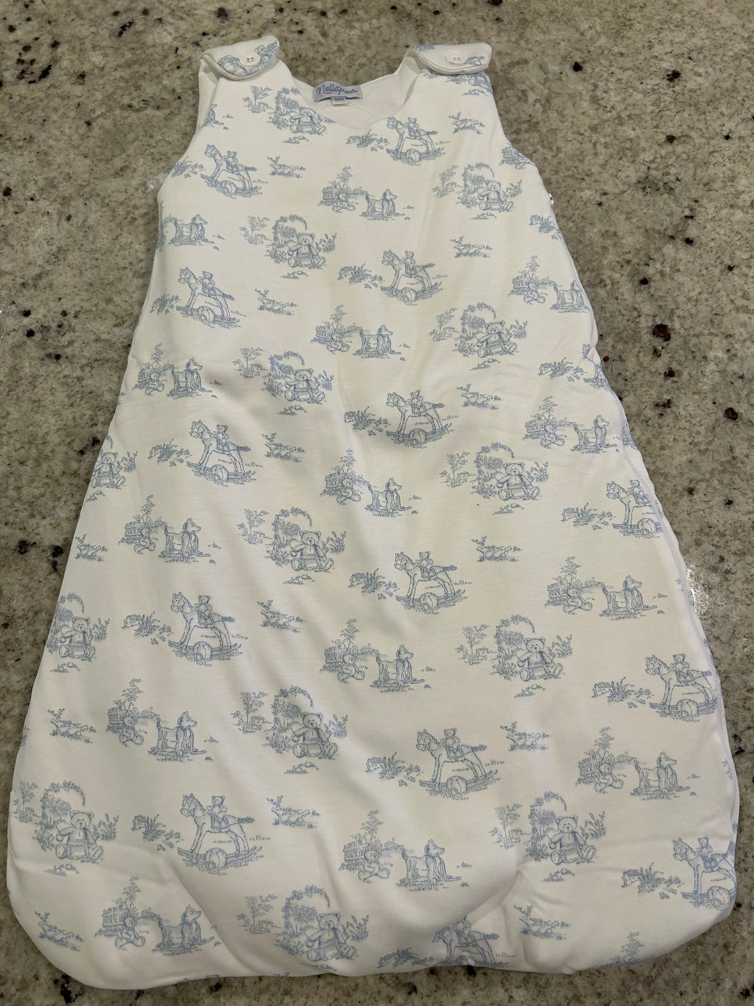 Blue Toile Winter Sack