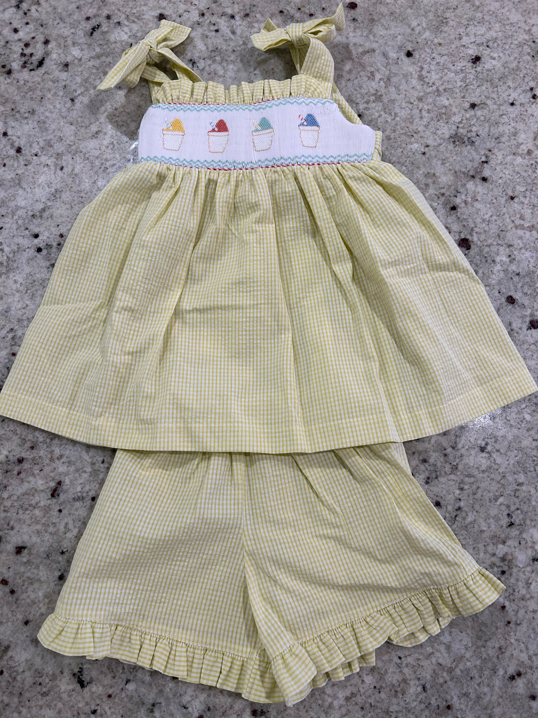 Julia Snoballs Ruffle Short Set