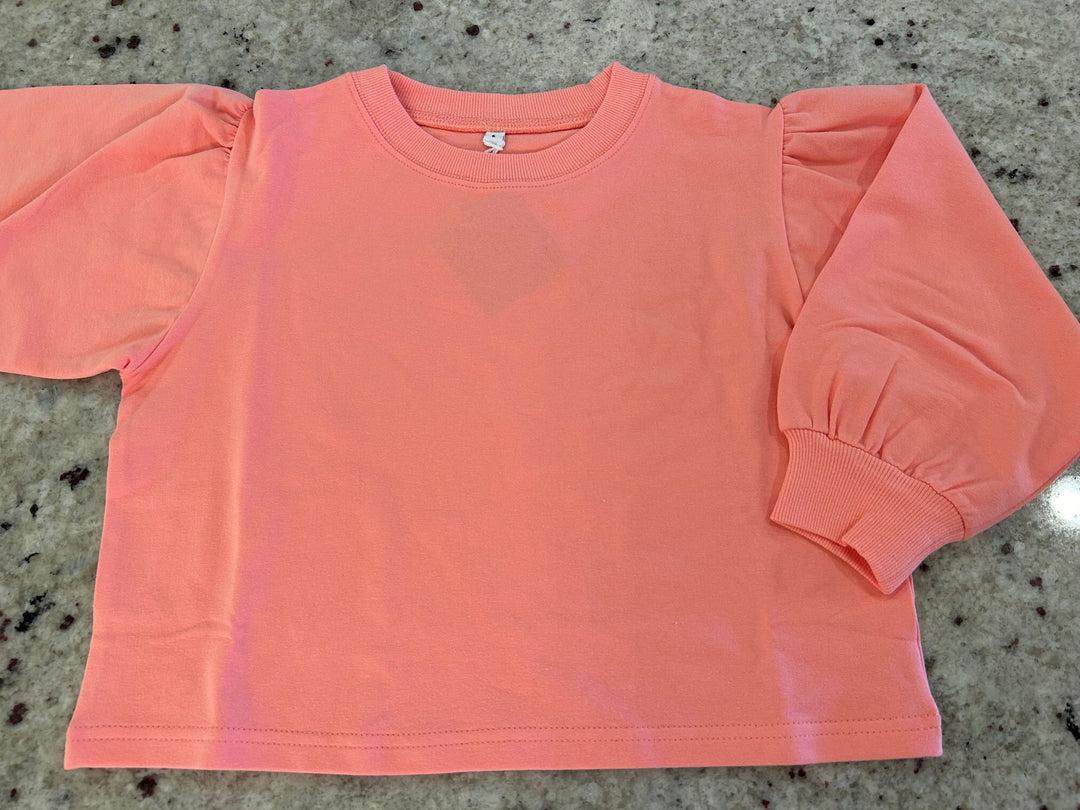 Puff Sleeve Top- Pink