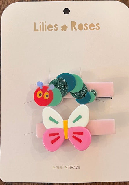 Caterpillar/Butterfly Hair Clip