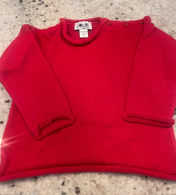 Rollneck Sweater Red