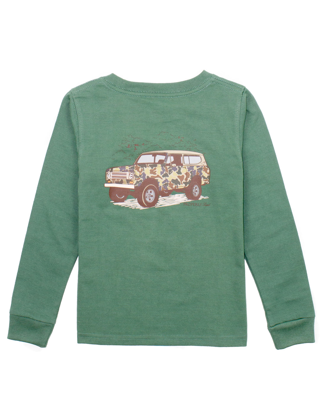 Camo Truck Tee Green LS