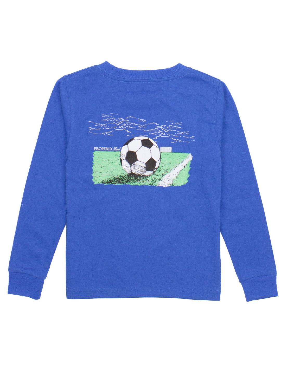 Soccer Tee Blue LS