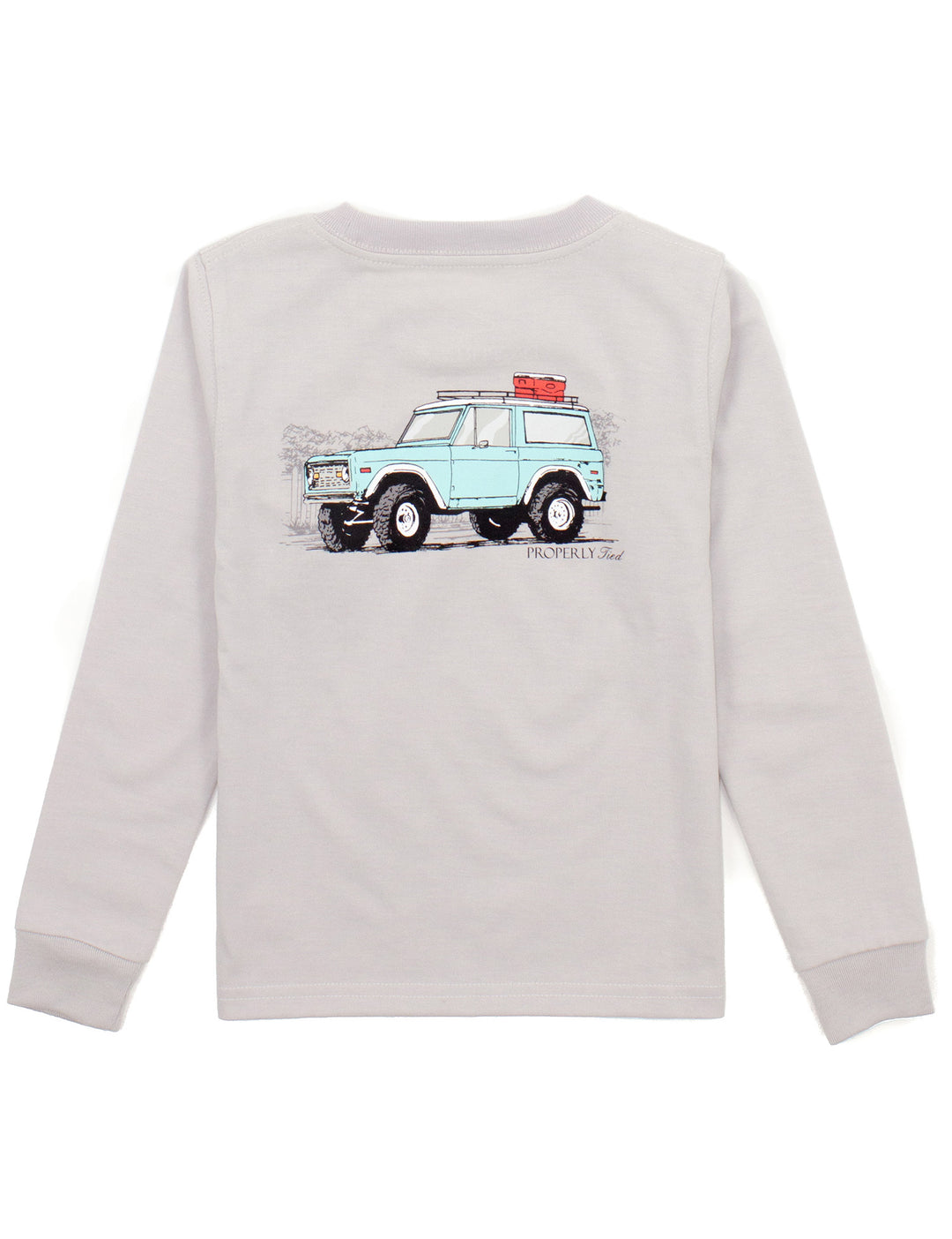 4X4 Tee Grey LS
