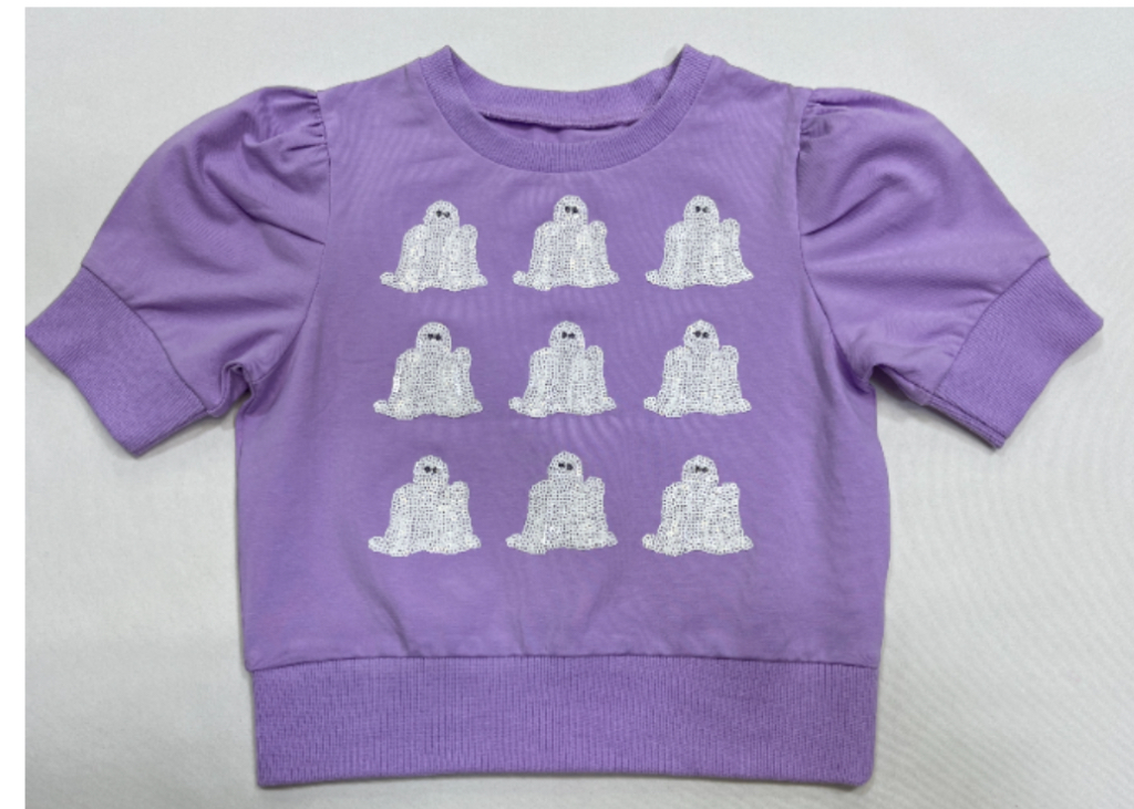 Lily SS Puff Shirt Ghost