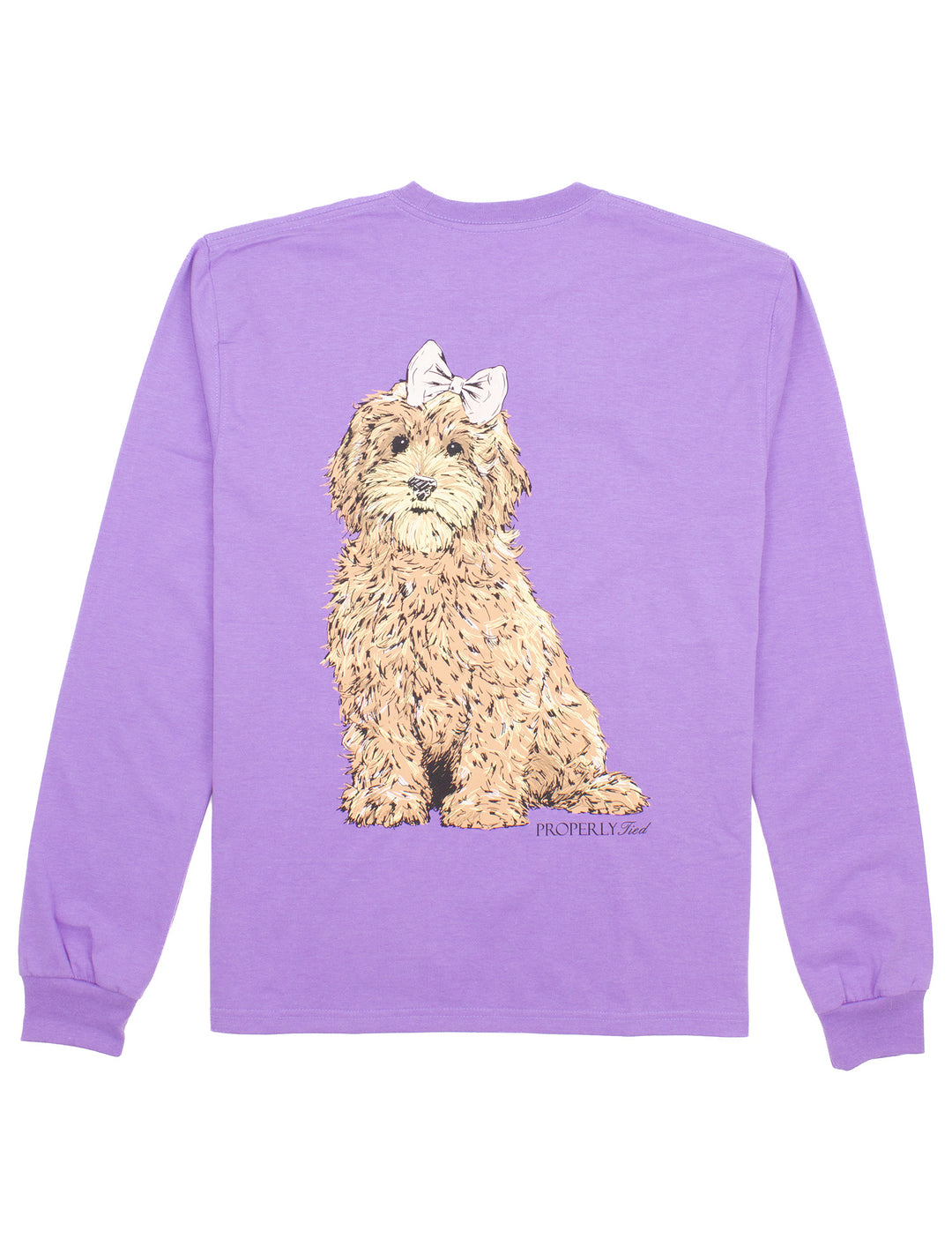 Goldendoodle LS Tee Light Purple