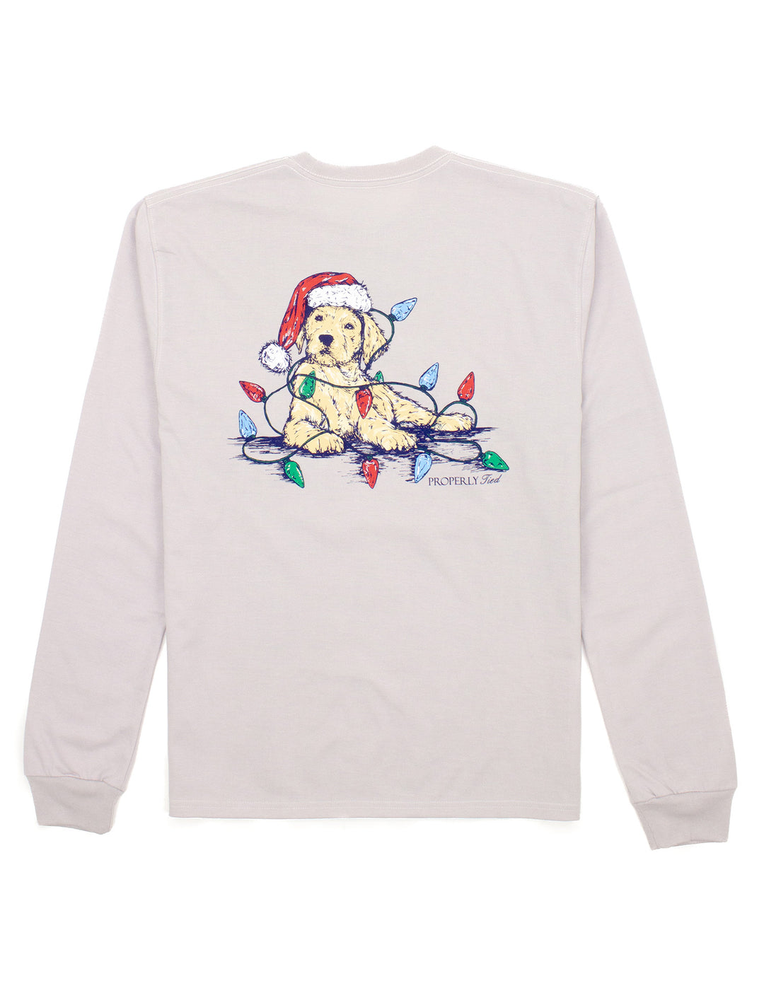Santa Paws-LS Ice Gray