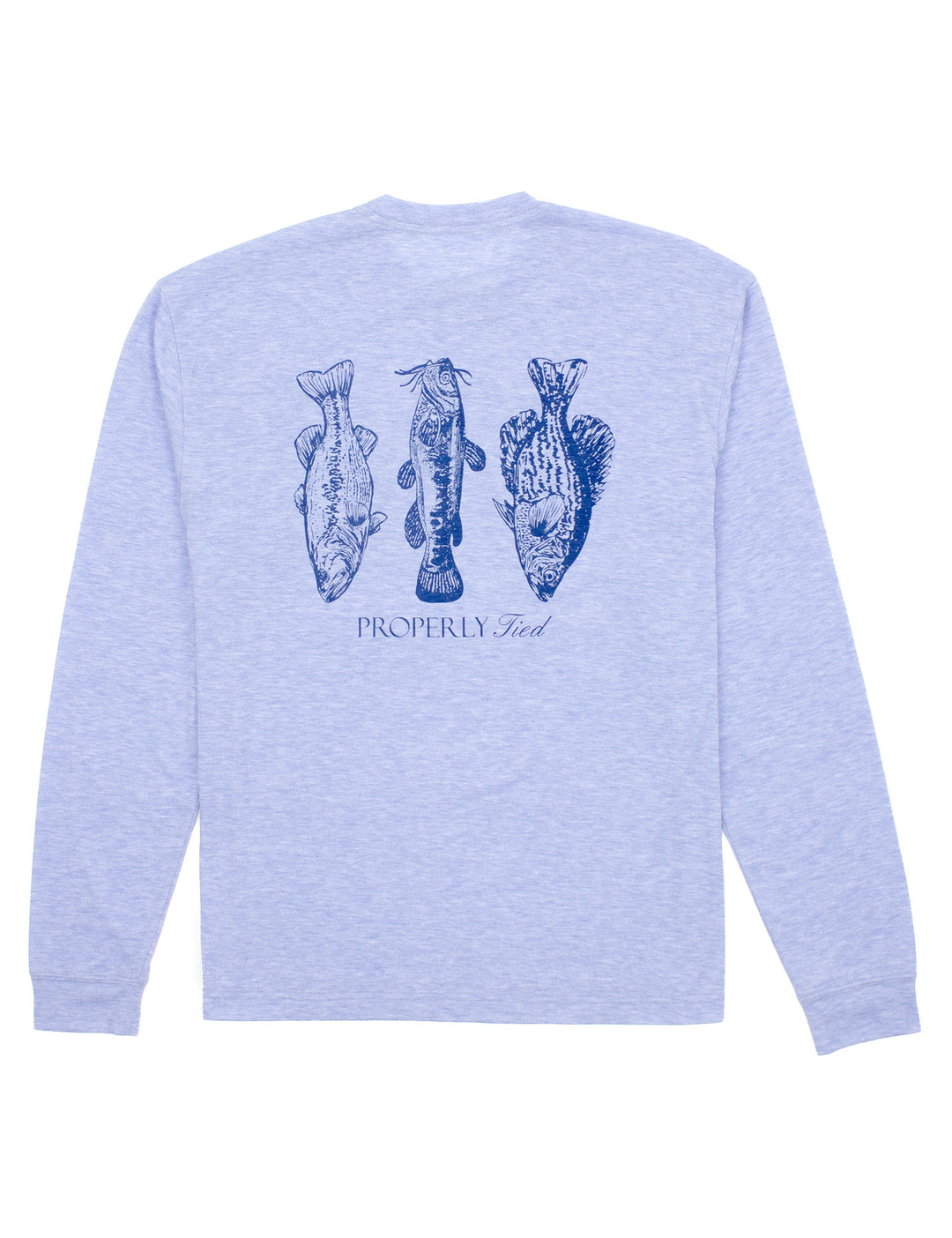 Portland LS Pocket Tee Blue Heather