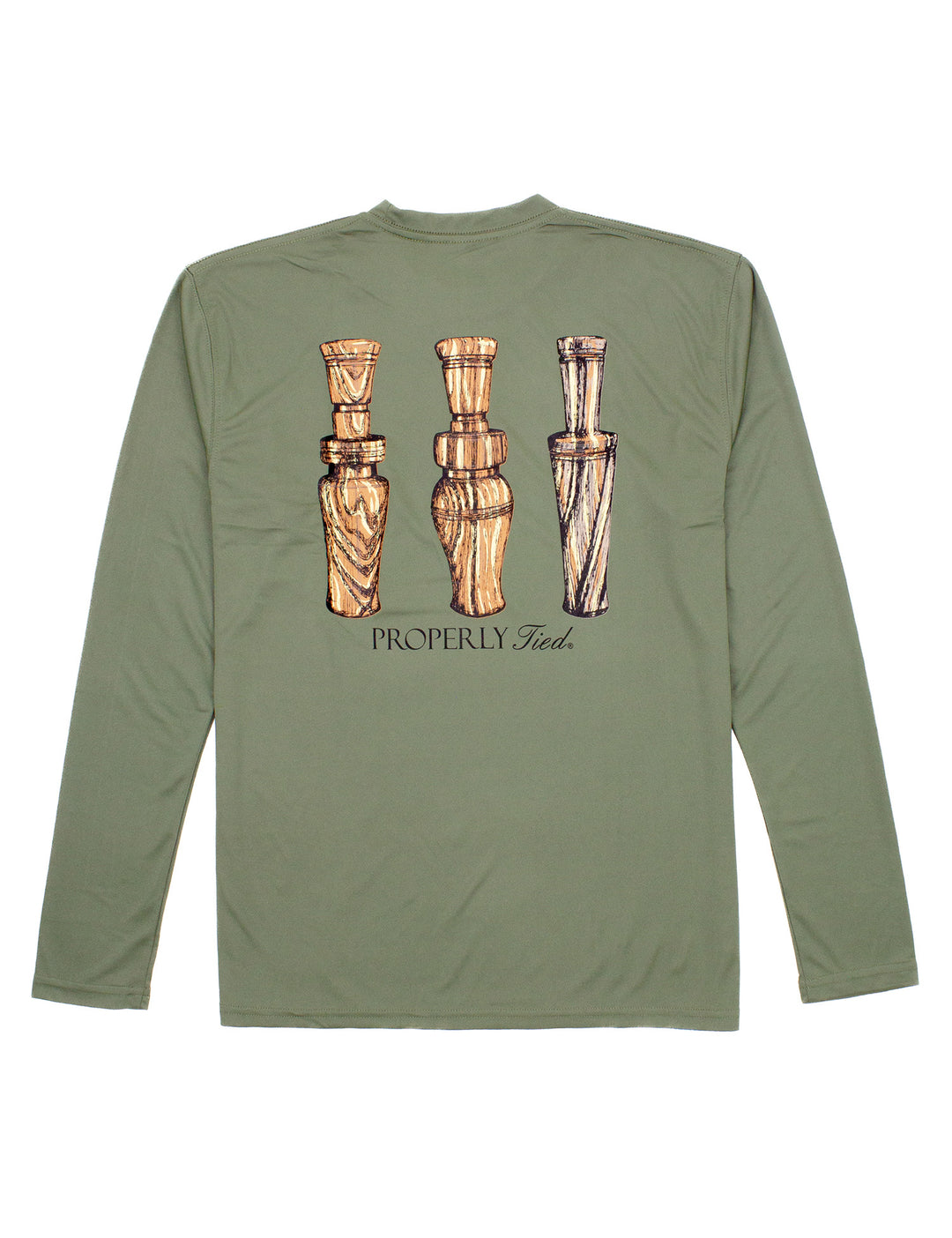 Perf. LS Duck Calls Tee Olive