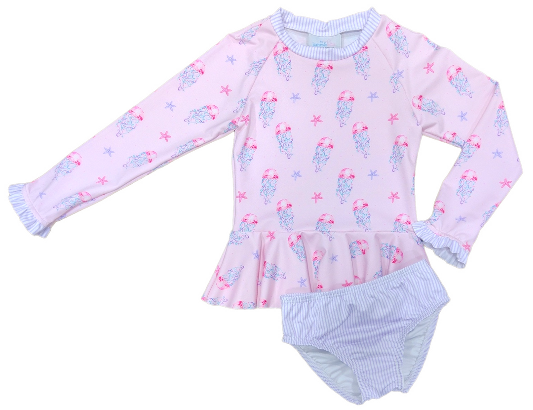 Poppy Peplum Swim- Jellyfish