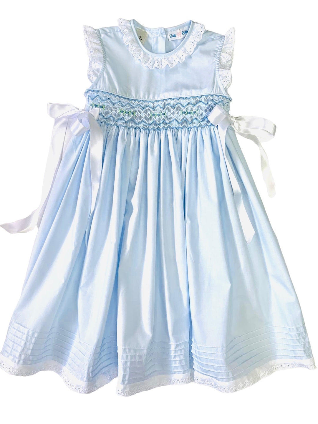Blue Smocked Dress- Gaby
