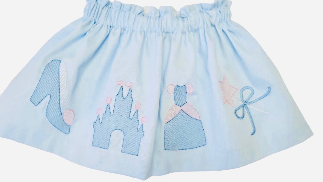 Embroidered Castle Skirt
