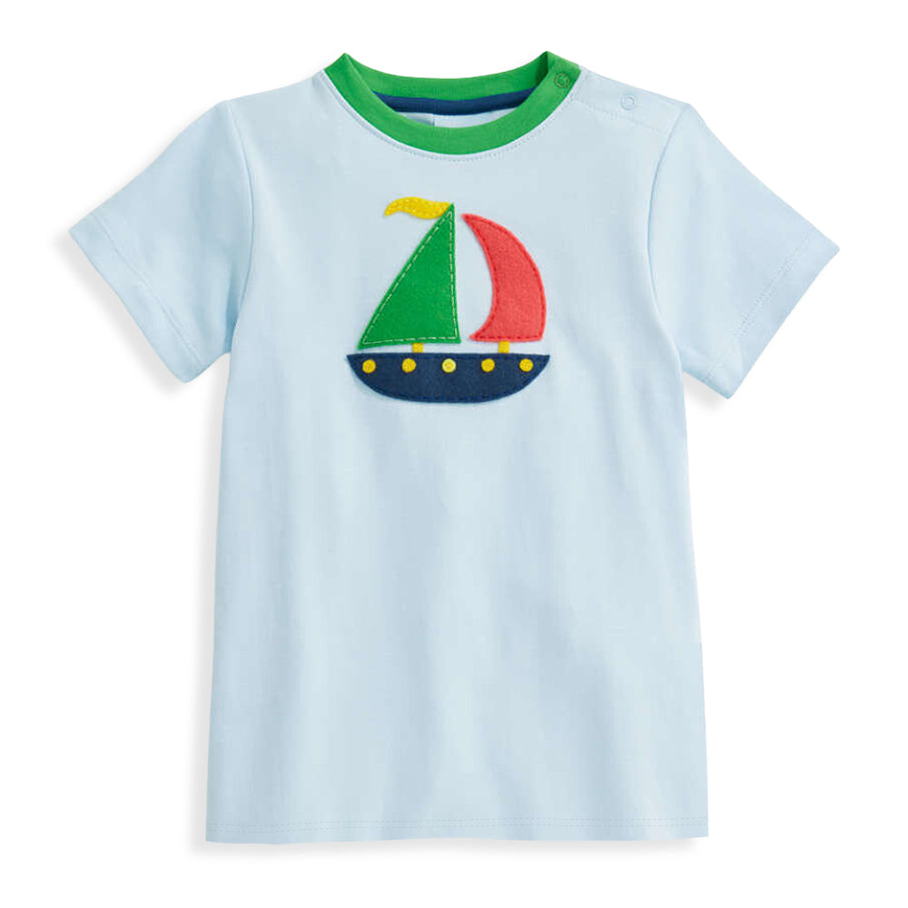 Applique Pima Tee-Sailboat