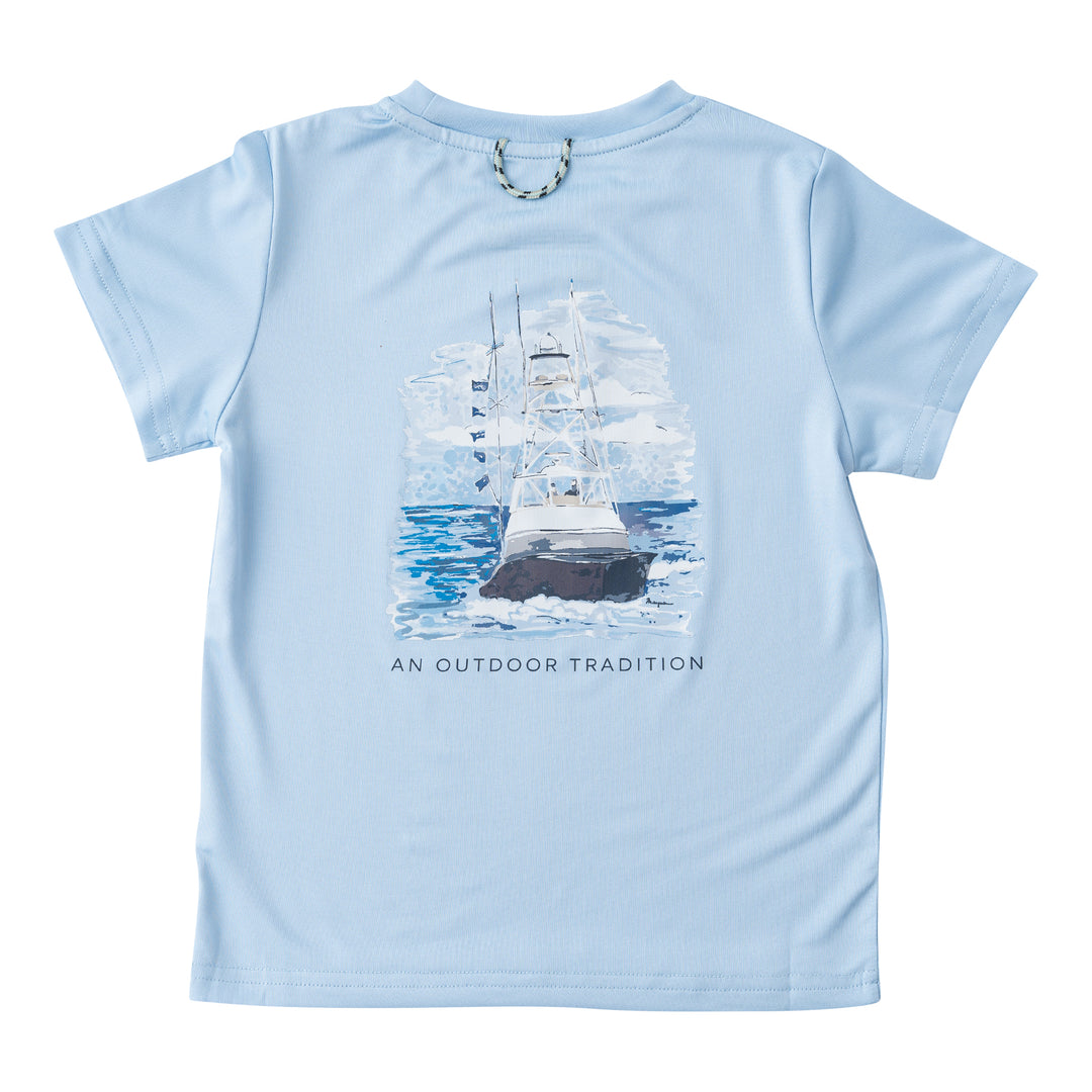 SS ProPerf Tee Blue Boat