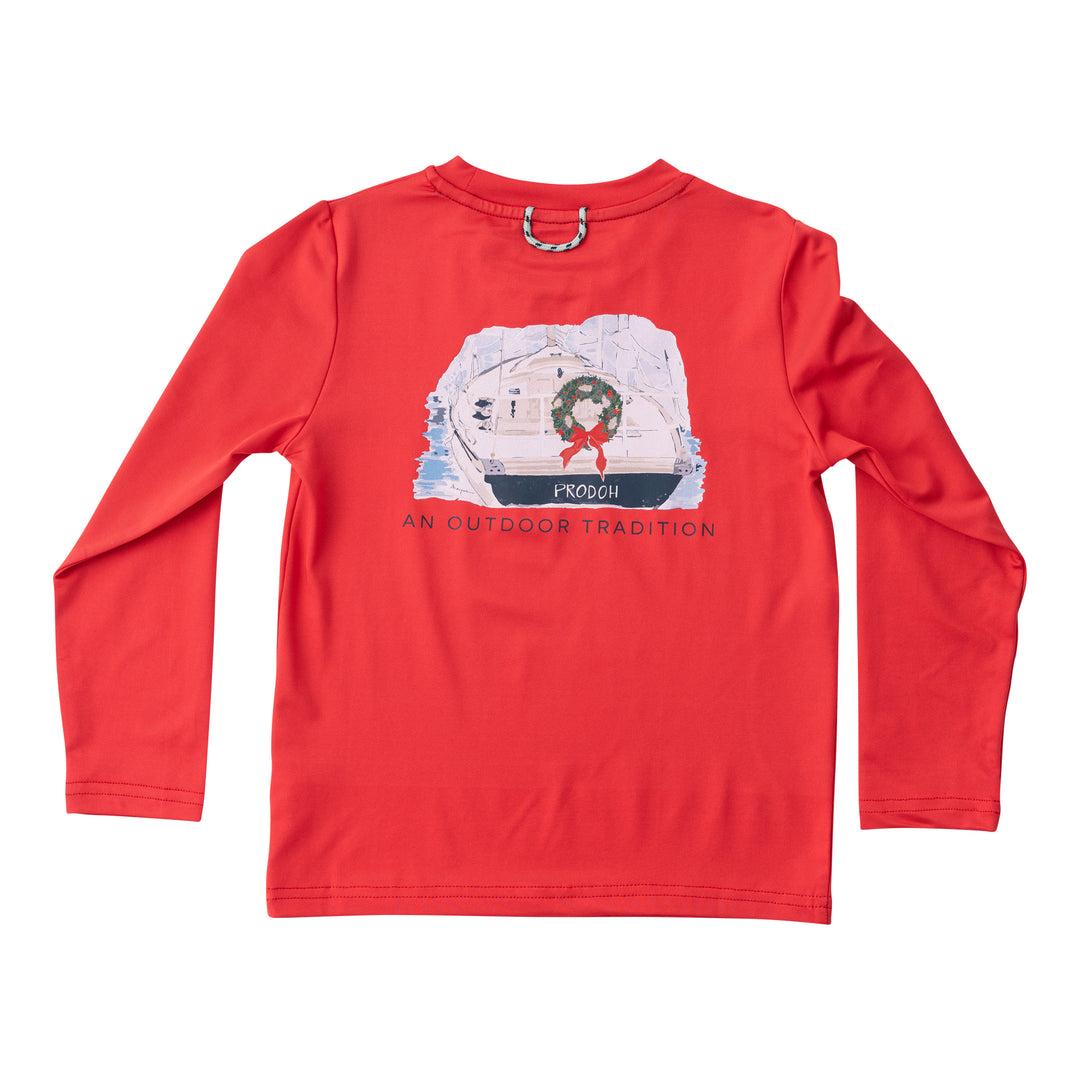 Christmas Boat Perf LS Tee