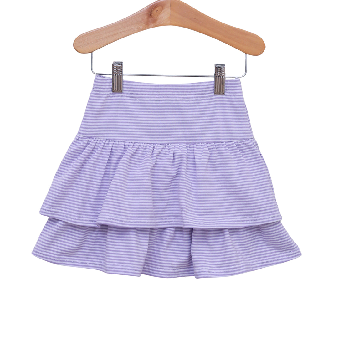 Rosemary Skort Lavender Stripe
