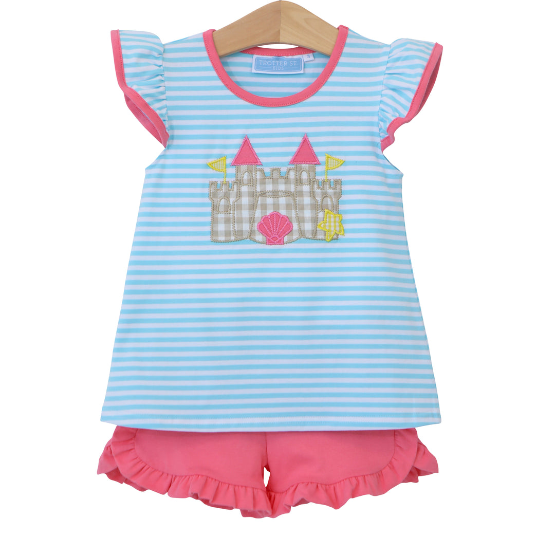 Sand Castle Flutter Short Set