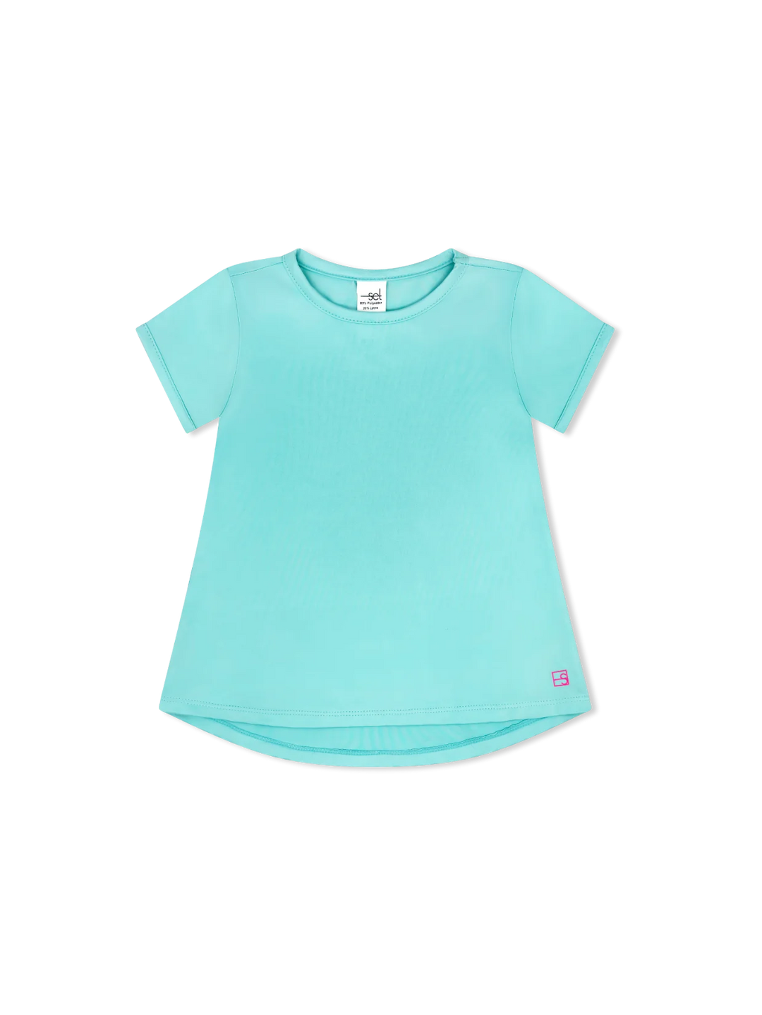 Bridget Basic Tee-Totally Turquoise