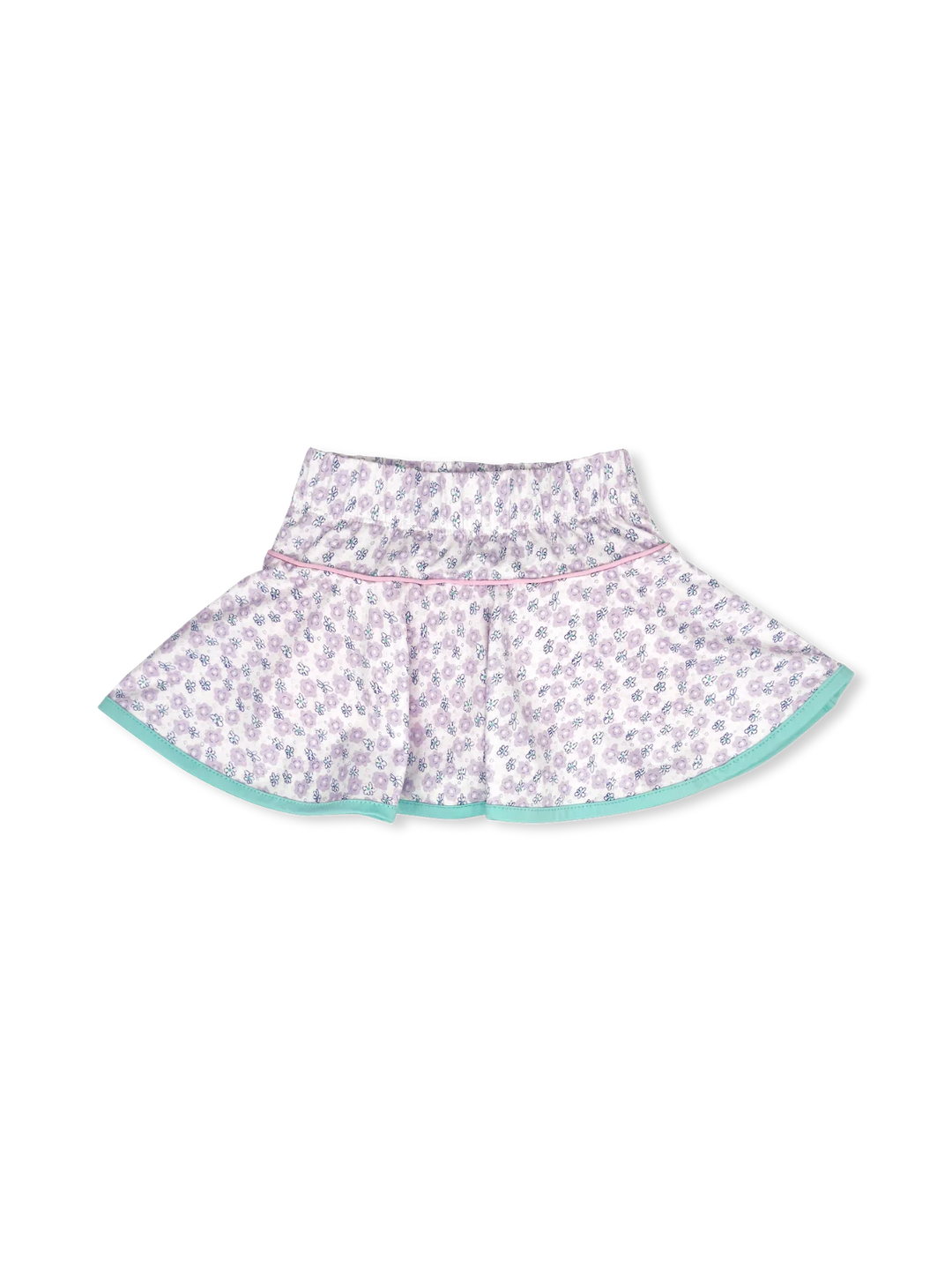 Quinn Skort-Blissful Blooms/Turq/Pink