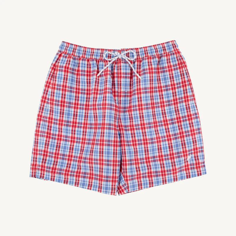 Toddy Swim Trunks-Lawn Party Plaid