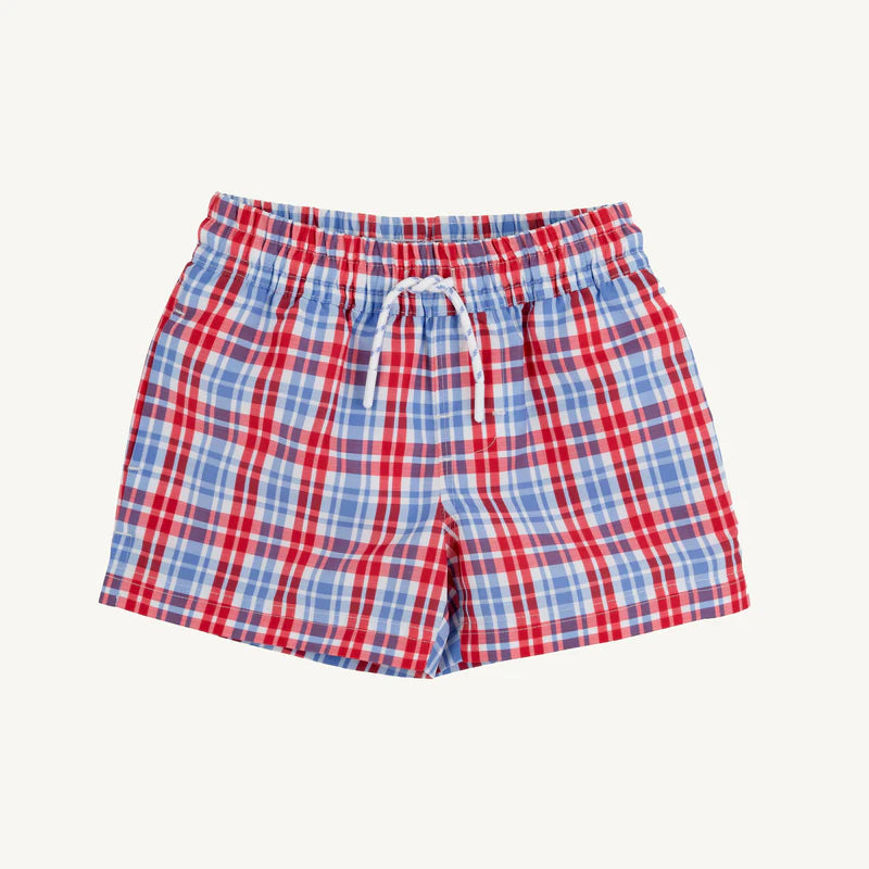 Tortola Swim Trunks-Lawn Party Plaid