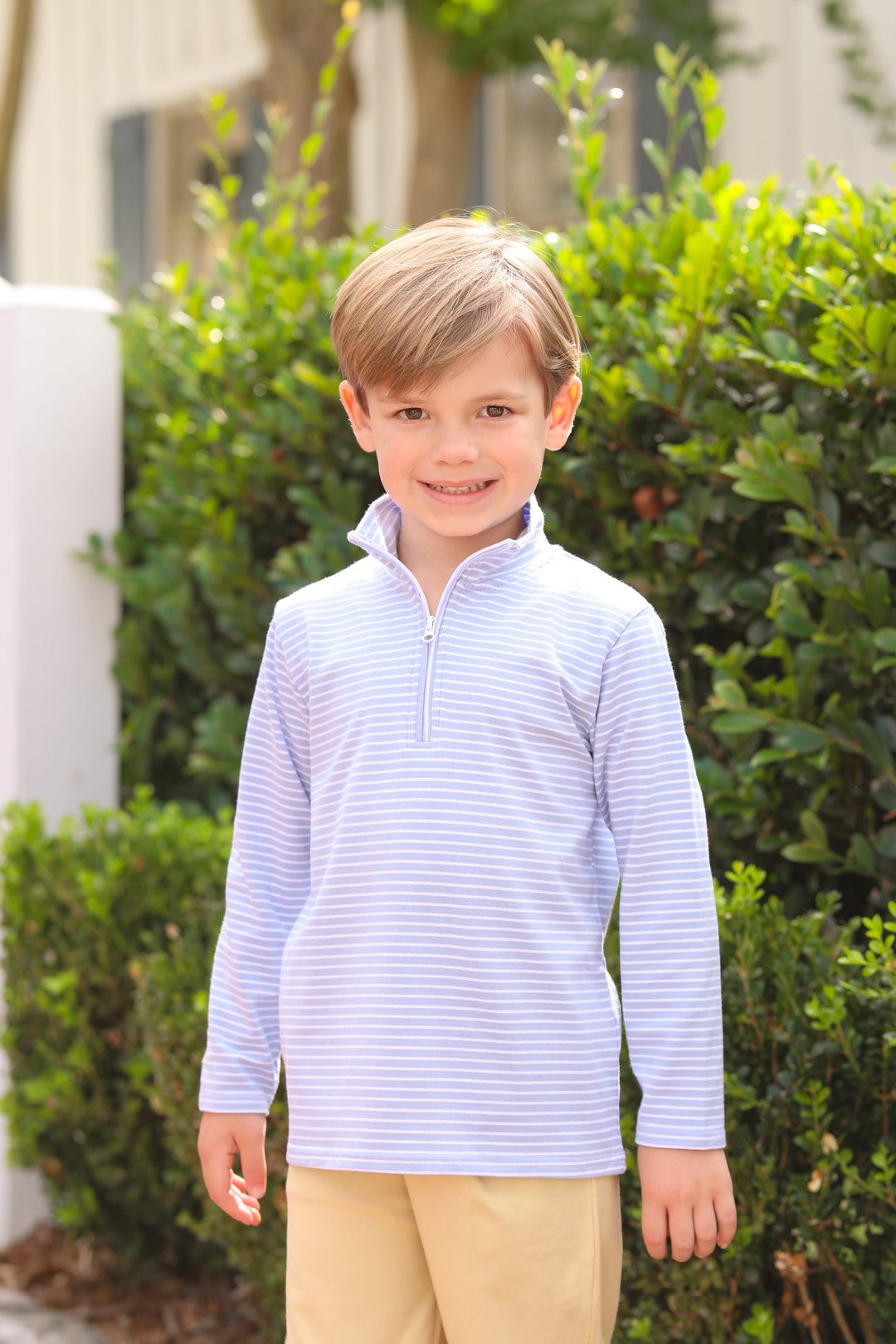 Tucker Pullover Steel Blue Stripe