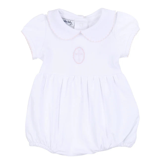 Blessed Emb Collar Bubble-Pink
