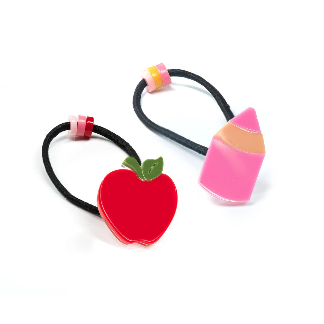 Apple/Pencil Hair Ties