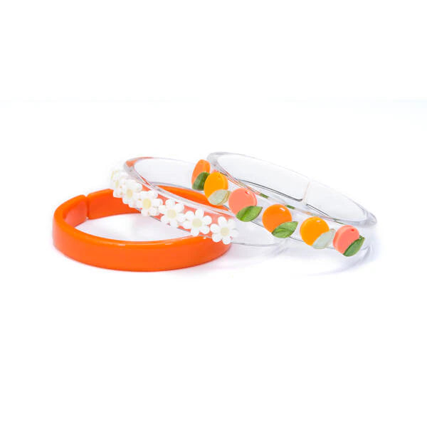 Daisy Tangerine Bangles