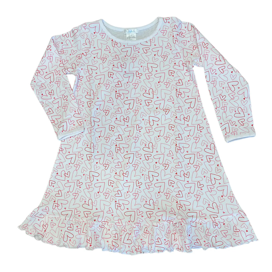 Doodle Hearts Gown