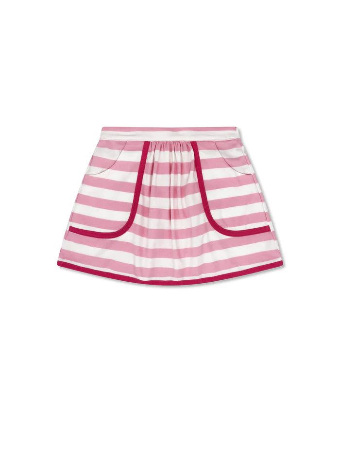 Isabella Skirt-Sumter Pink Stripe