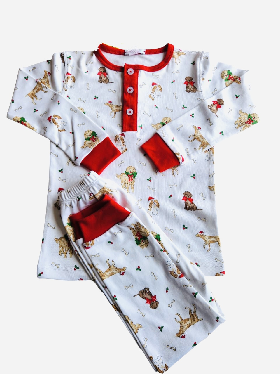 Santa Paws Boys PJ Pant Set