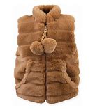 Faux Fur Vest Chocolate