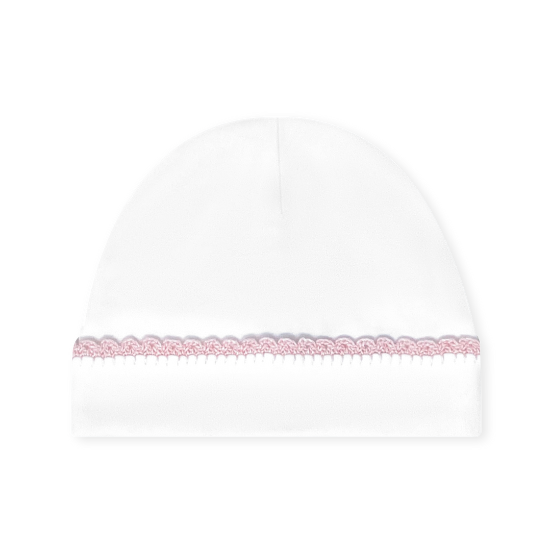 Baby Hat-White, Pink