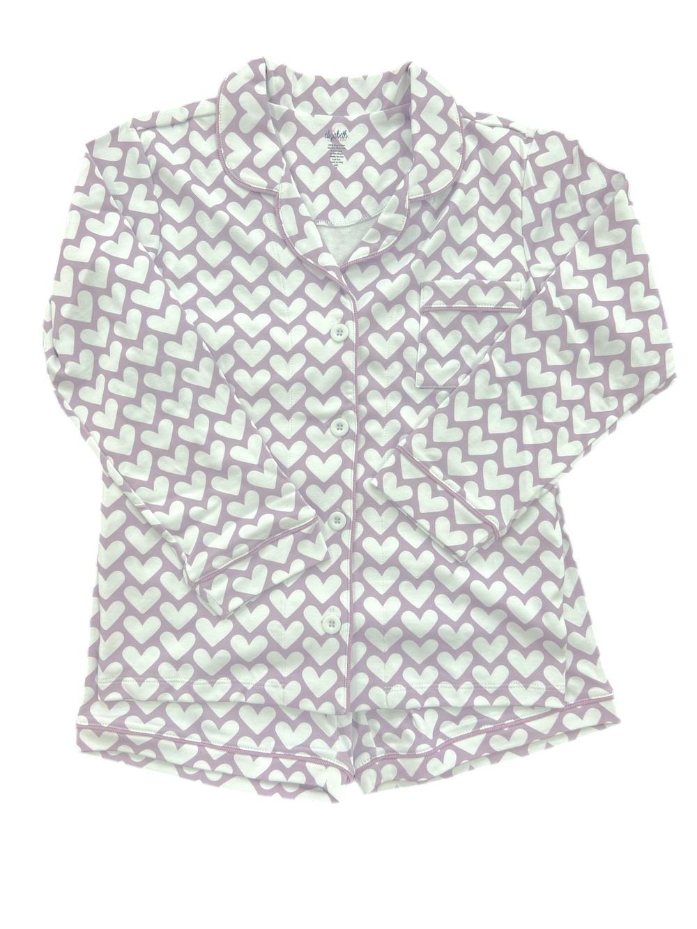 Lavender Hearts LS Loungeset