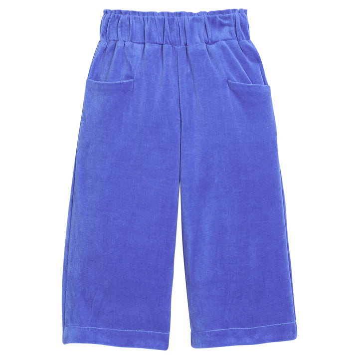 Cropped Palazzo Pants-Regent’s Blue
