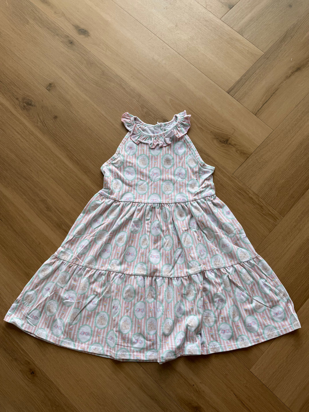 Kendall Panel Dress-Sand Castle