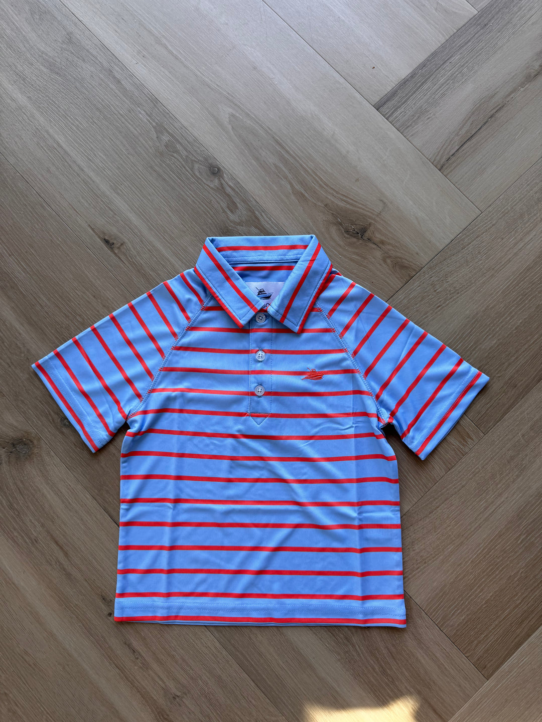 Polo-Serenity/Camellia Stripe