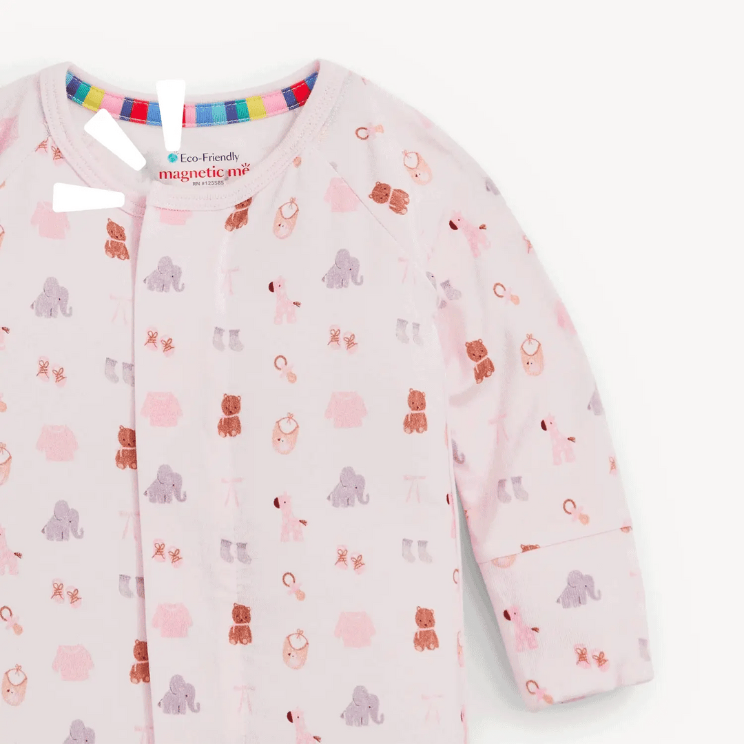 Nursery Nostalgia Pink Footie
