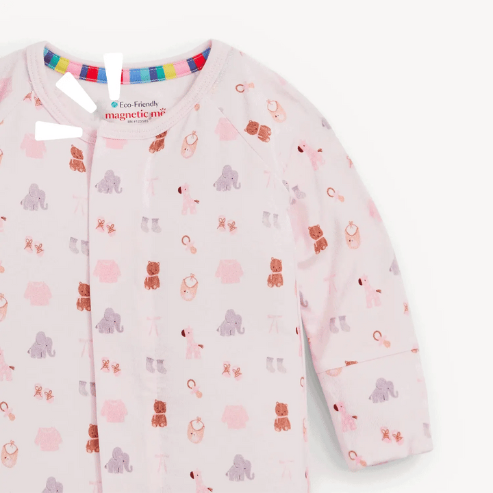 Nursery Nostalgia Pink Footie