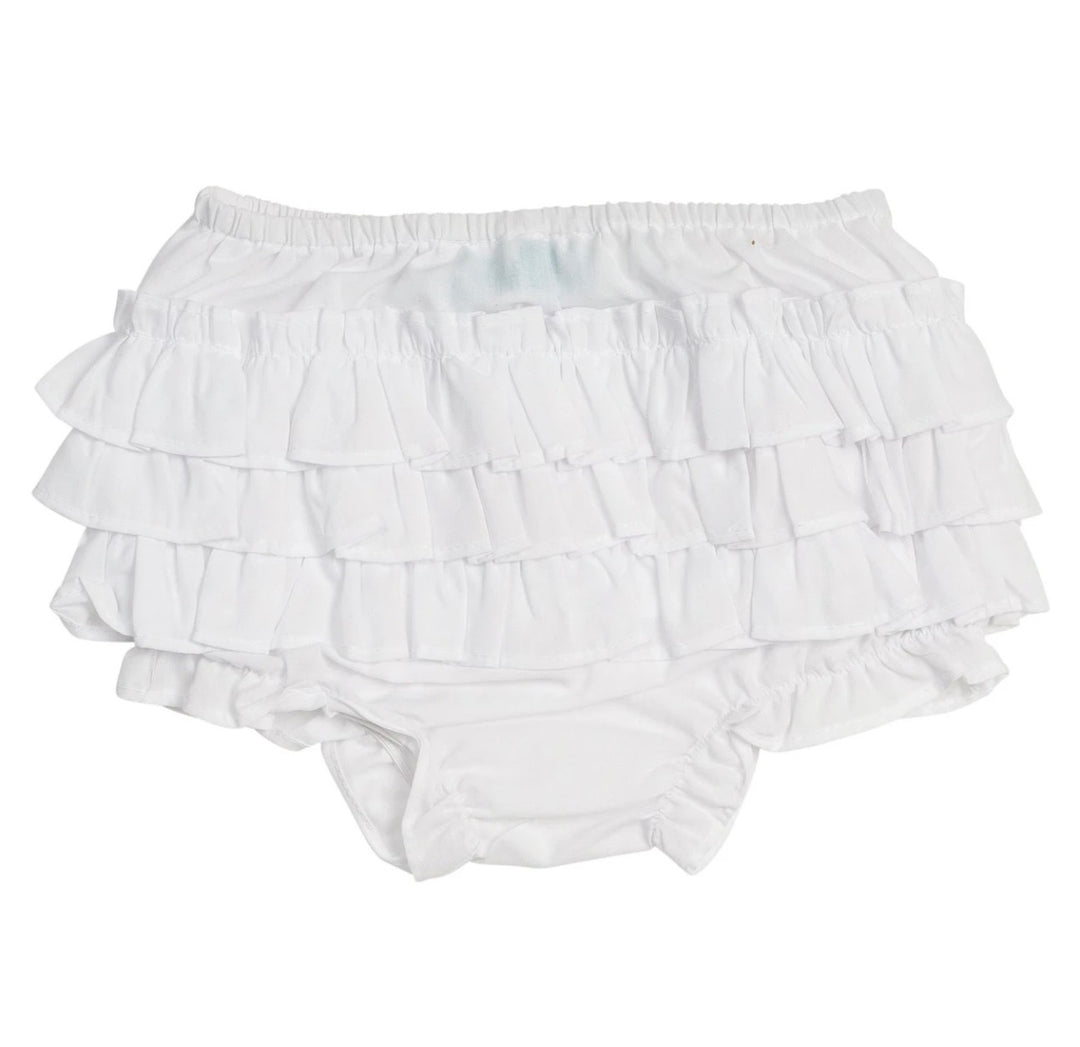 White Ruffle Diaper Cover
