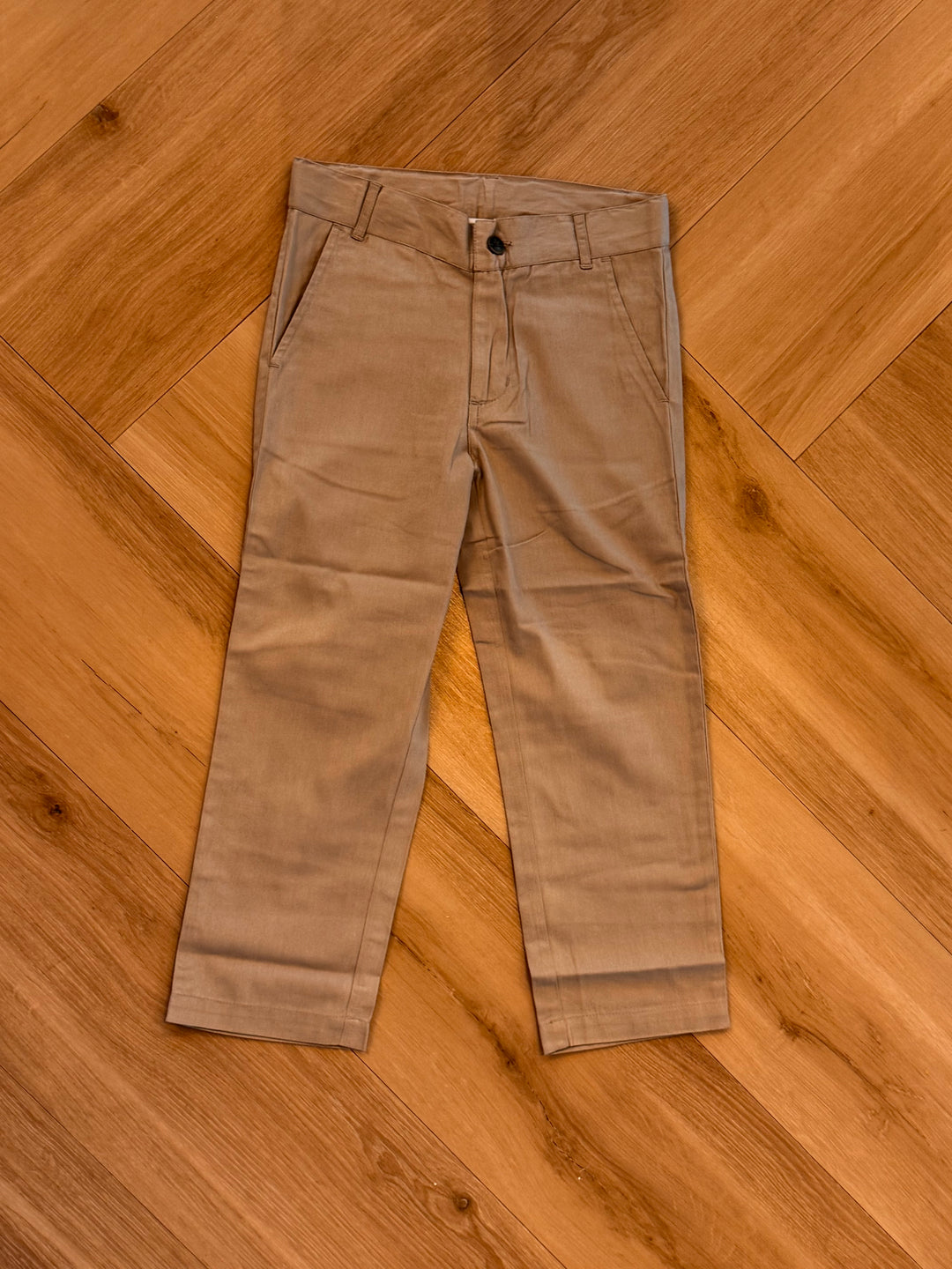 Button Dress Pants-Simply Taupe